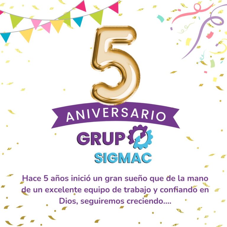 quinto aniversario grupo sigmac